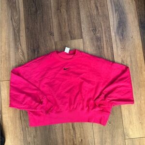 Nike Women's Vibrant Pink Crew Neck Sweater